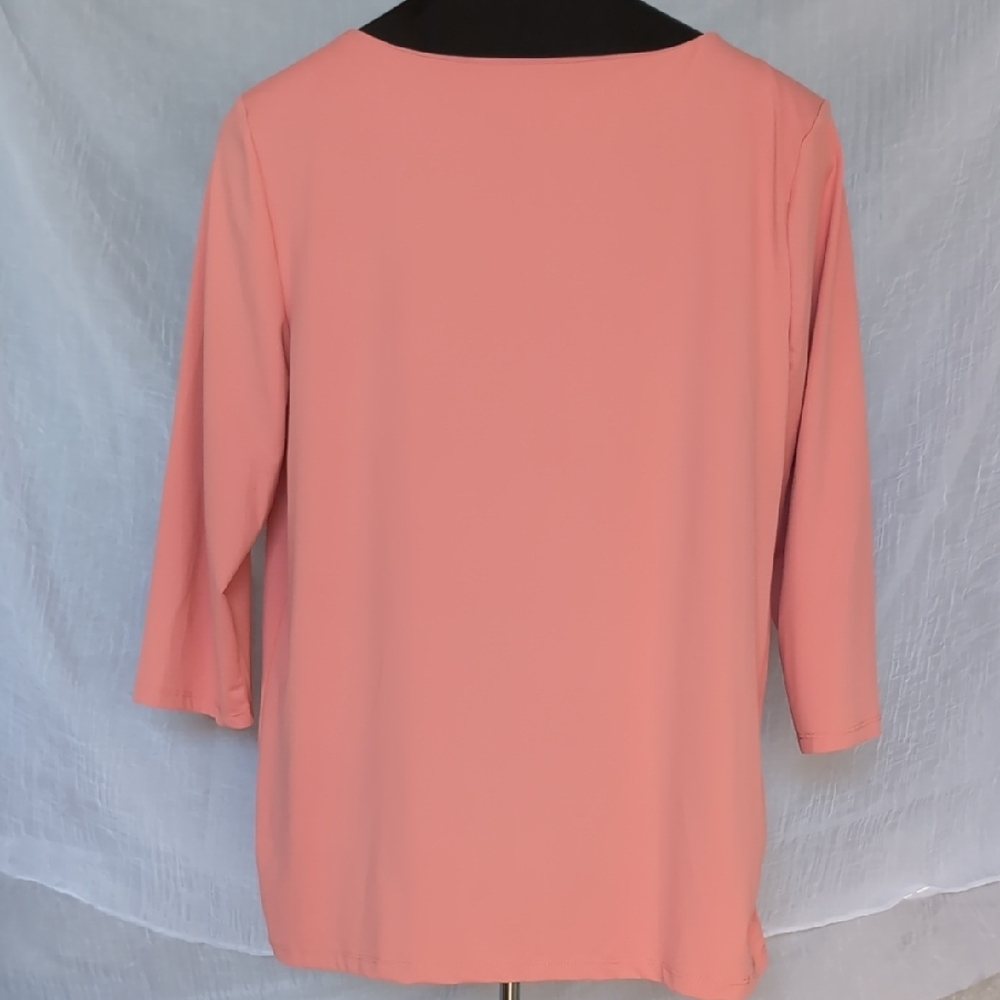 Peck & Peck Yellow, Green and Coral Blouses Classic Knit Tops - Picture 4 of 13